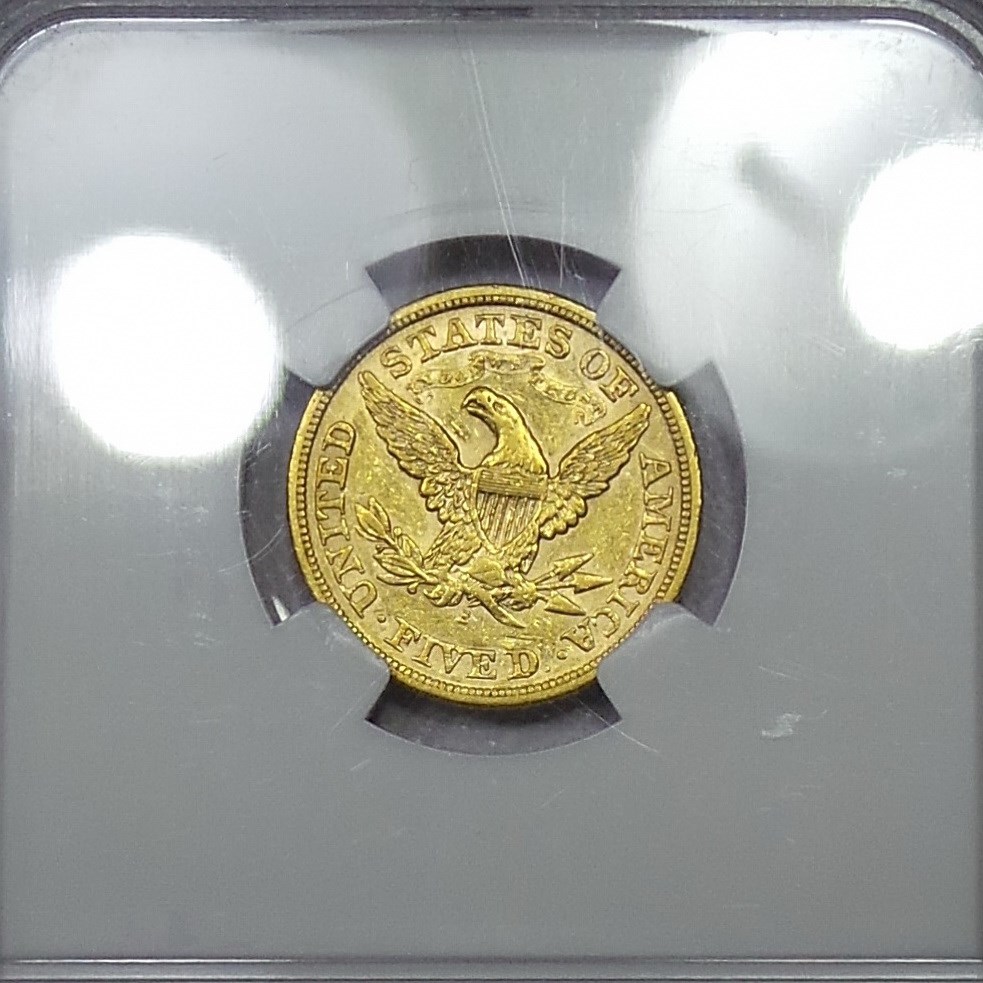 1867 S $5 MS | Coin Explorer | NGC