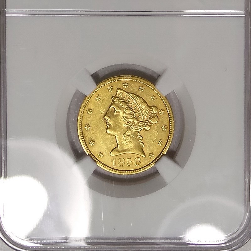 1856 S $5 MS | Coin Explorer | NGC