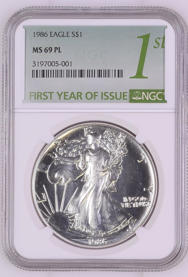 1986 EAGLE S$1 MS | Coin Explorer | NGC