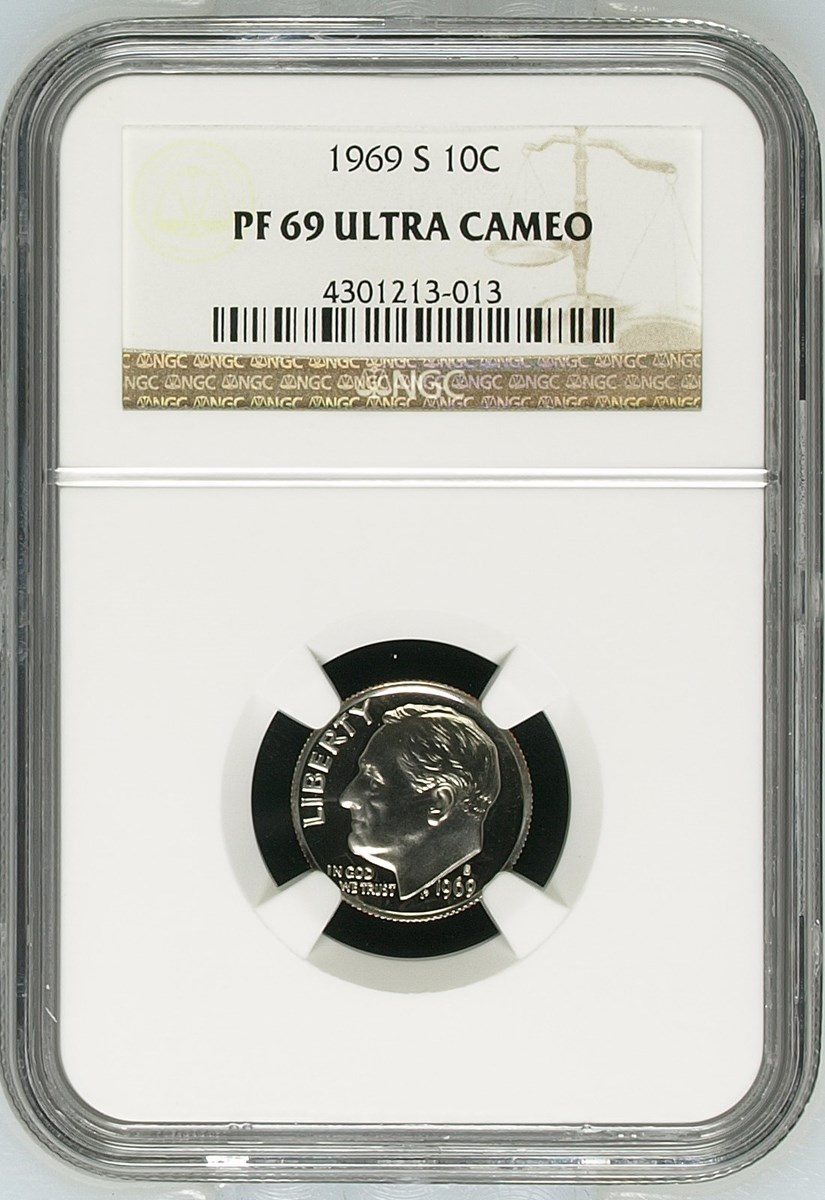 1969 S 10C PF | Coin Explorer | NGC