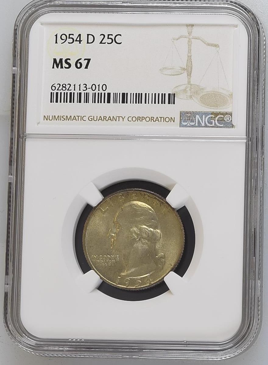 1954 D 25C MS | Coin Explorer | NGC