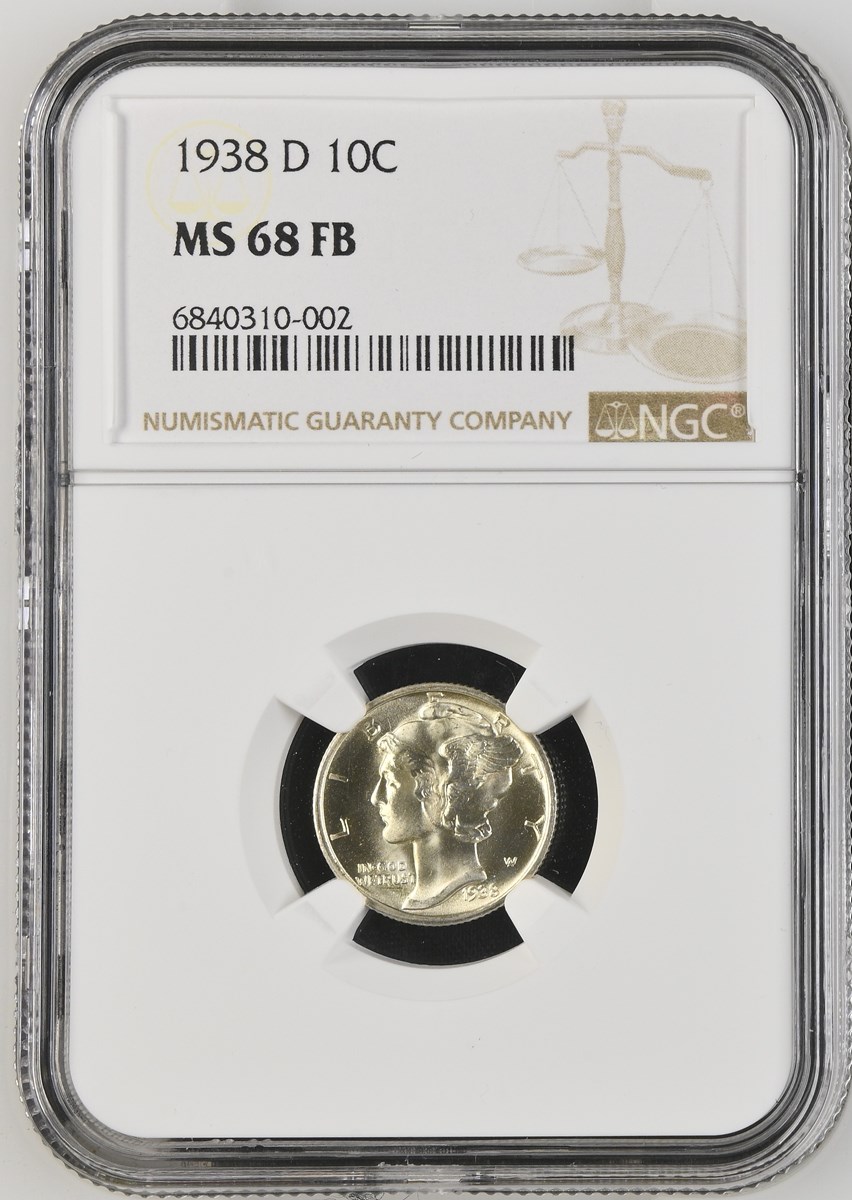 1938 D 10C MS | Coin Explorer | NGC