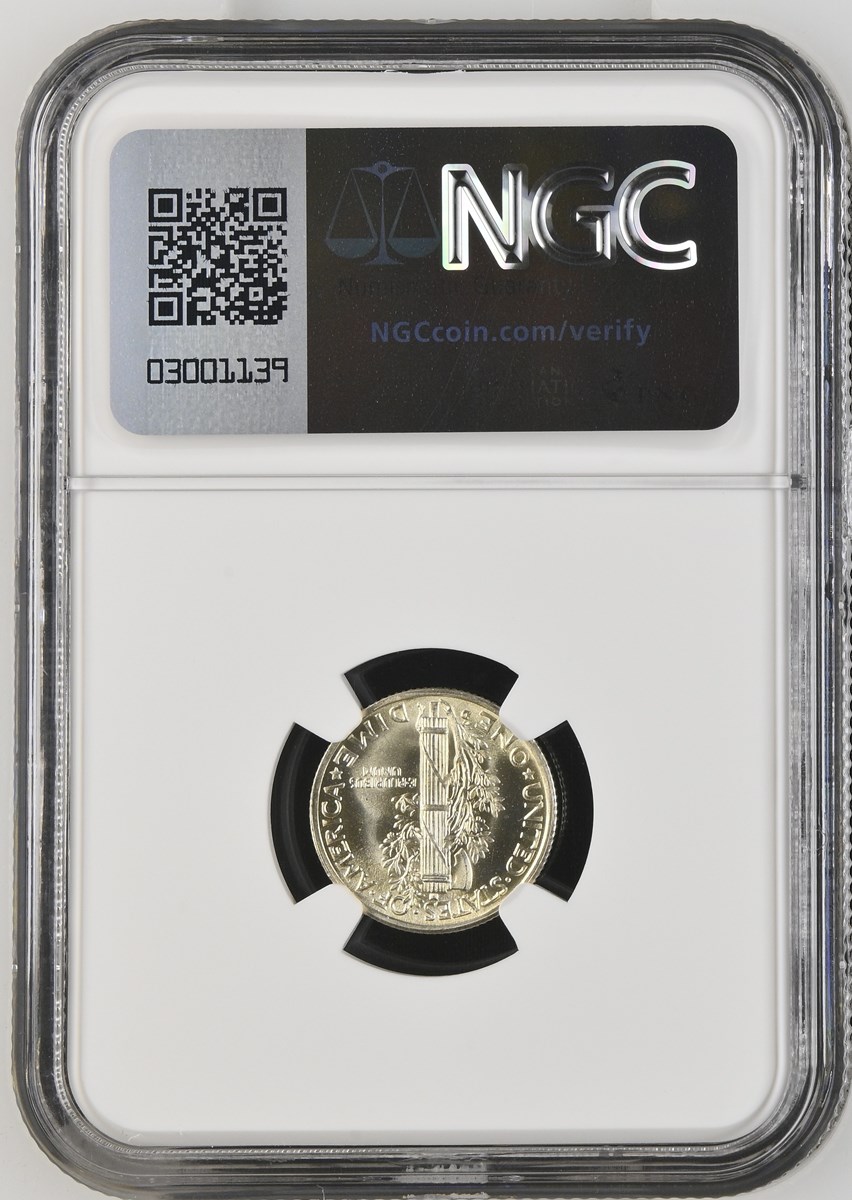 1938 D 10C MS | Coin Explorer | NGC