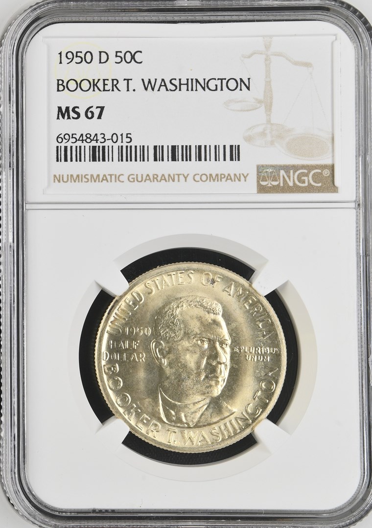 1950 D BOOKER T. WASHINGTON 50C MS | Coin Explorer | NGC