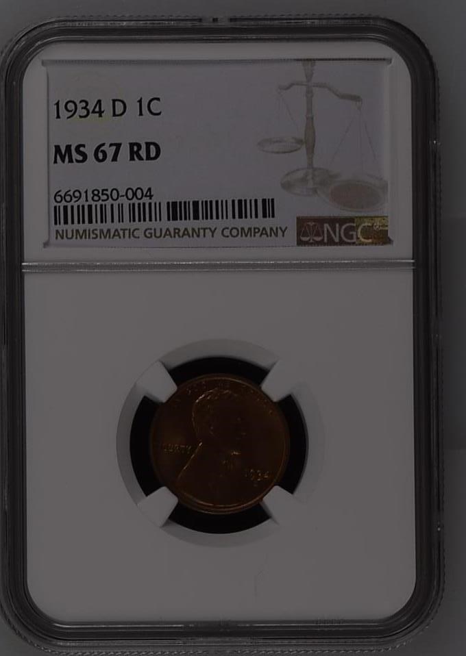 1934 D 1C MS | Coin Explorer | NGC
