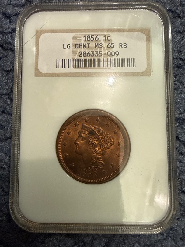 1856 LARGE 1C MS | Coin Explorer | NGC