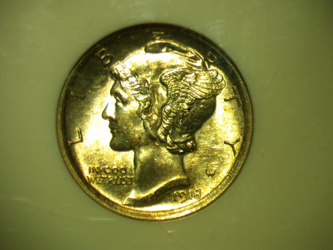 1ダイム　マーキュリーダイム　1918　s 　1DIME 1918-S Mercury Dime | Palm Island