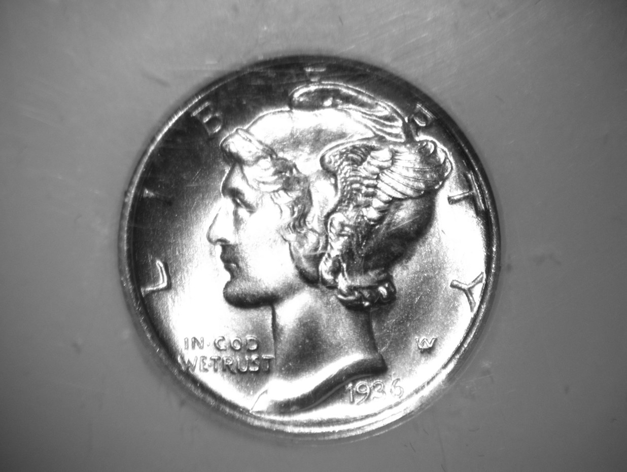 1931-D 10C MS66FB PCGS/CAC-ミントラスター-マーキュリーダイム--1931
