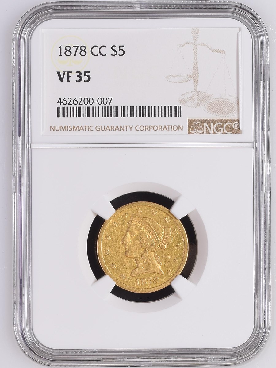 1878 CC $5 MS | Coin Explorer | NGC