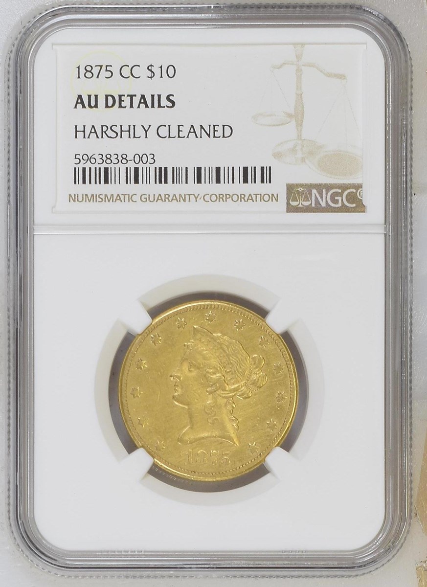 1875 CC $10 MS | Coin Explorer | NGC