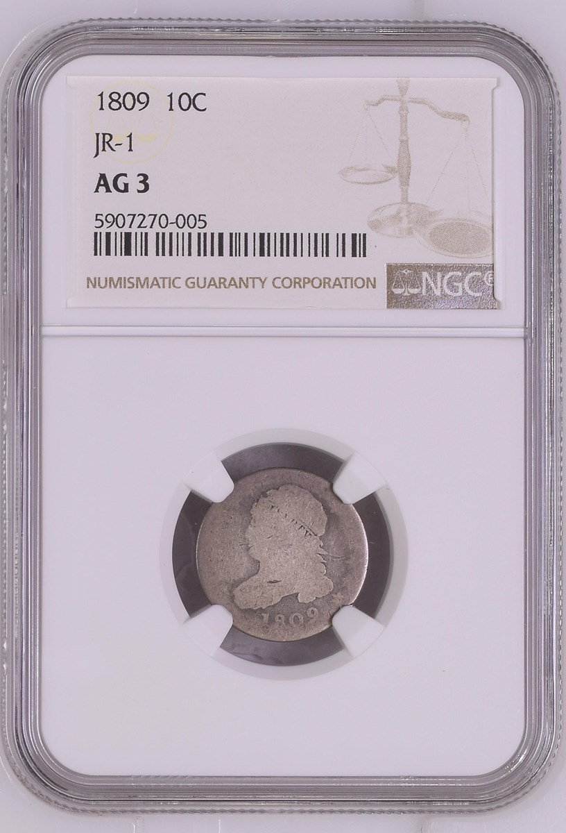 1809 JR-1 10C MS | Coin Explorer | NGC