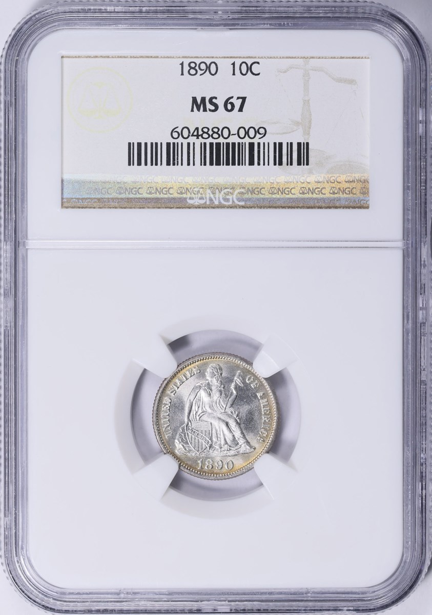 1890 10C MS | Coin Explorer | NGC