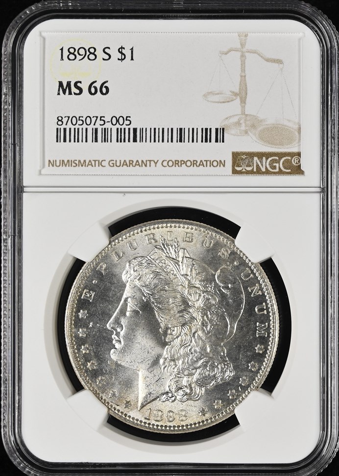 1898 S $1 MS | Coin Explorer | NGC