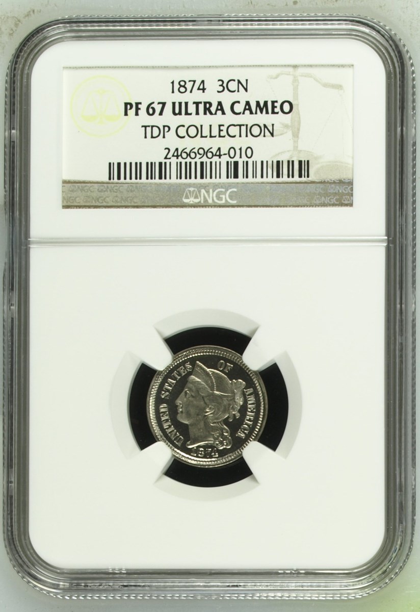 1874 3CN PF | Coin Explorer | NGC