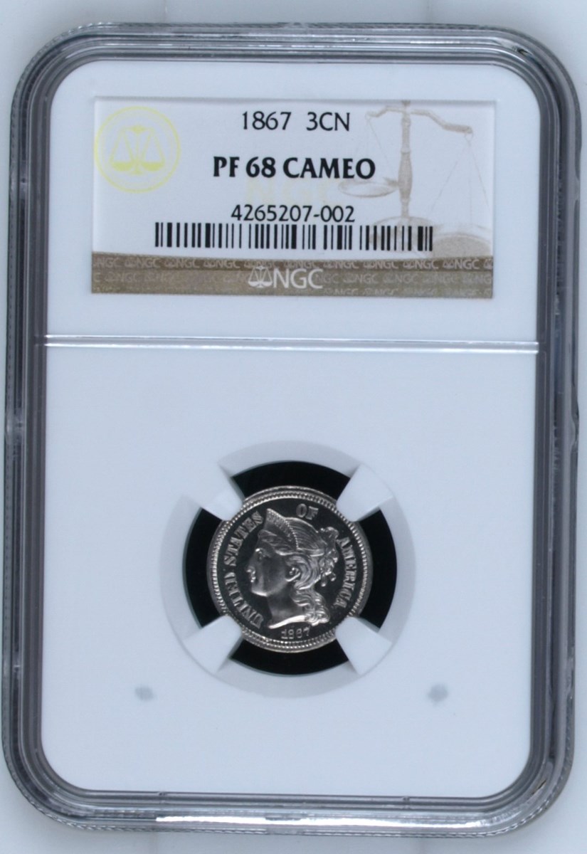1867 3CN PF | Coin Explorer | NGC