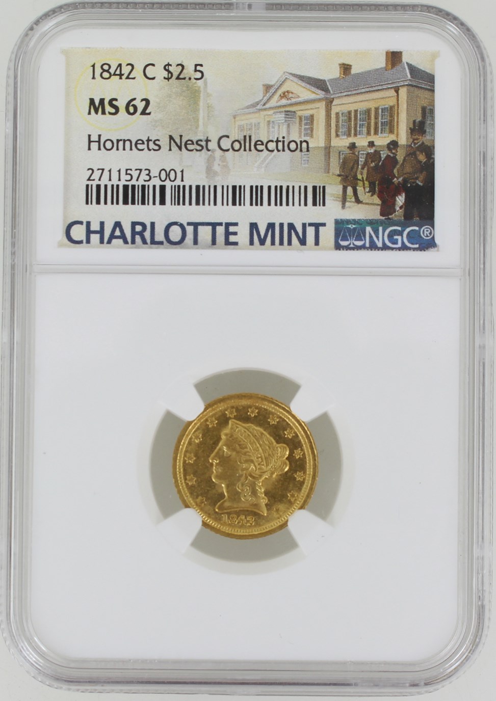 1842 C $2.5 MS | Coin Explorer | NGC