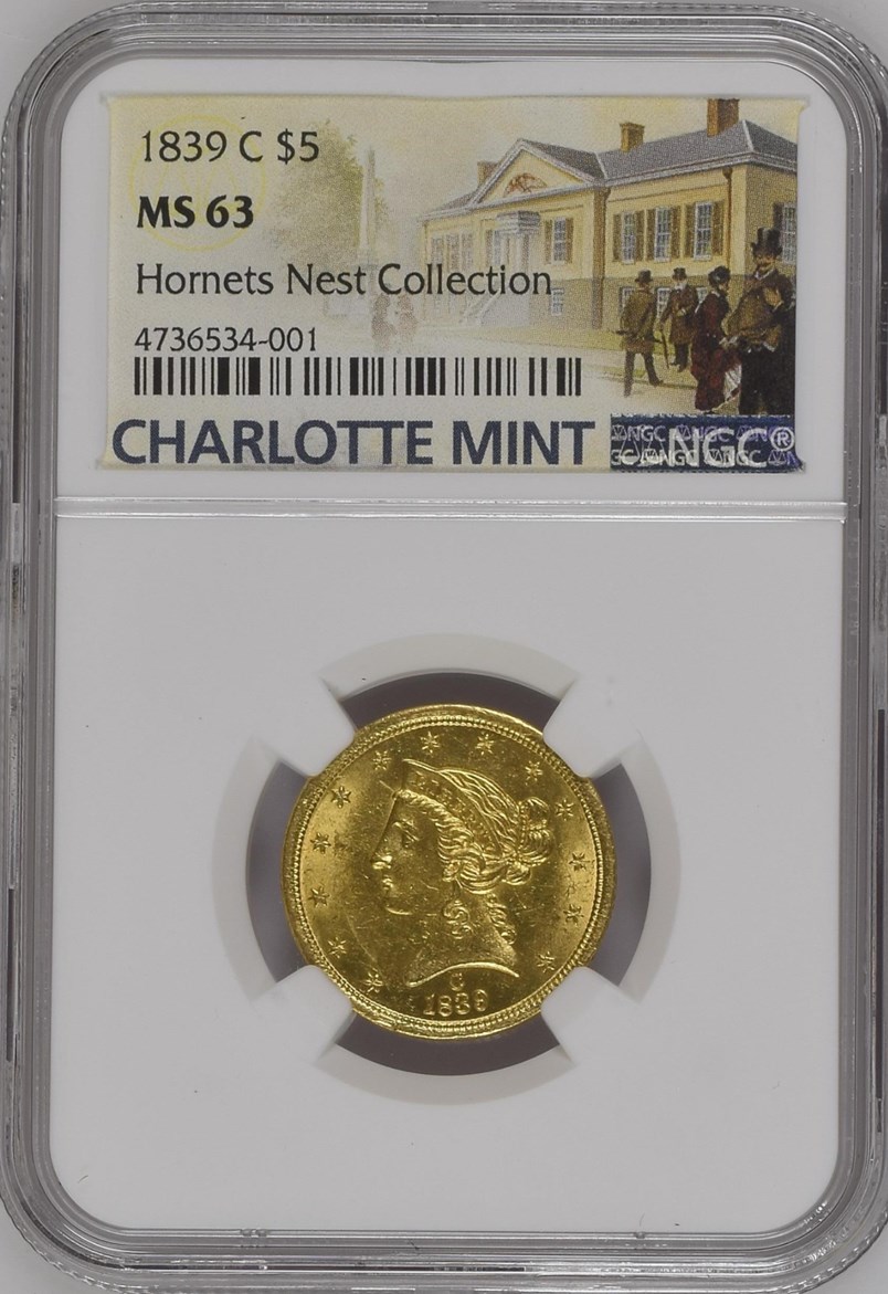 1839 C $5 MS | Coin Explorer | NGC