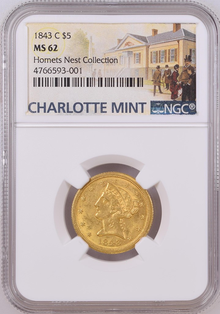 1843 C $5 MS | Coin Explorer | NGC