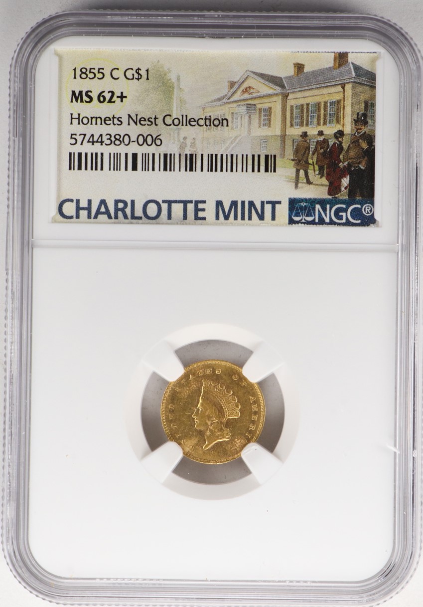 1855 C G$1 MS | Coin Explorer | NGC