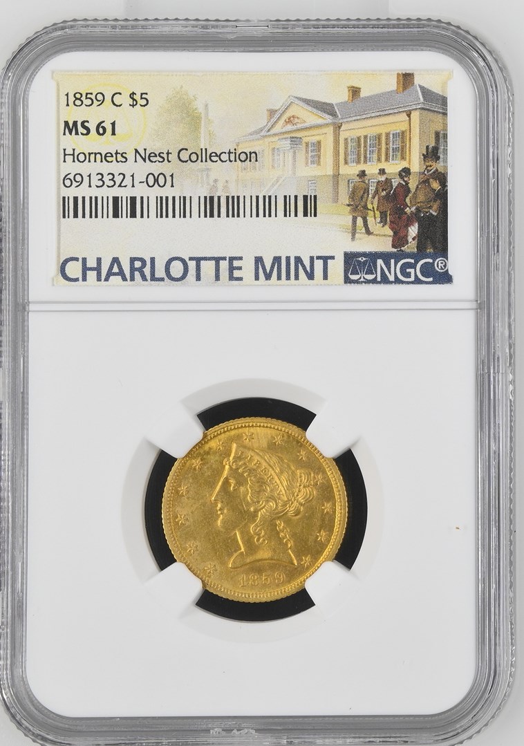 1859 C $5 MS | Coin Explorer | NGC
