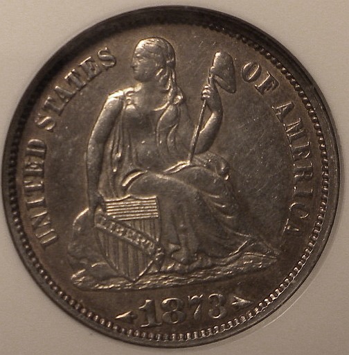 1873 ARROWS 10C MS | Coin Explorer | NGC