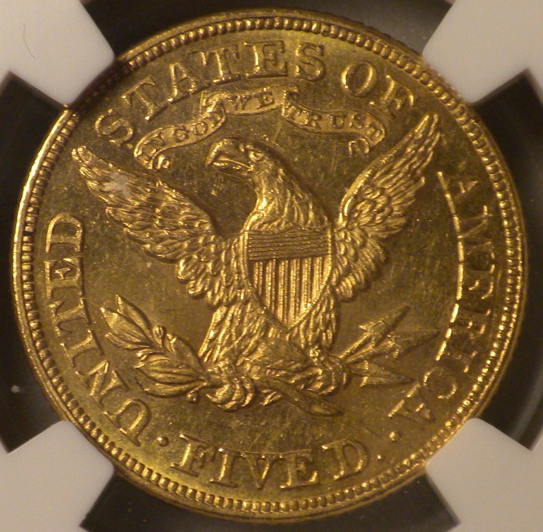 1873 OPEN 3 $5 MS | Coin Explorer | NGC