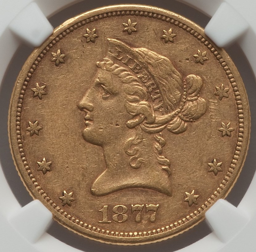 1877 S $10 MS | Coin Explorer | NGC