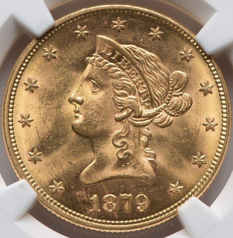 m１８　レア　大型フランス 記念メダル 【NGC MS62BN】1879年 1879 $10 MS | Coin Explorer | NGC
