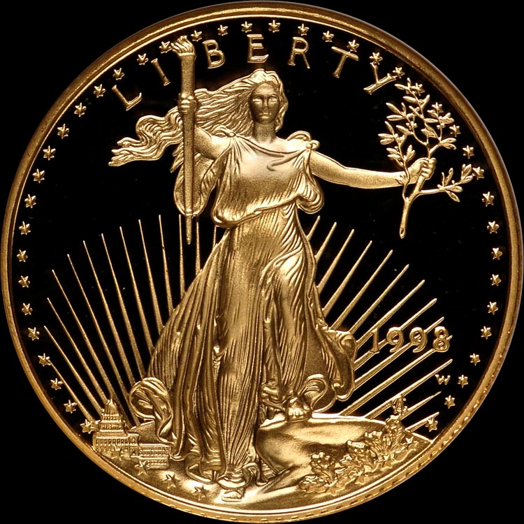 1998 W EAGLE G$10 PF | Coin Explorer | NGC
