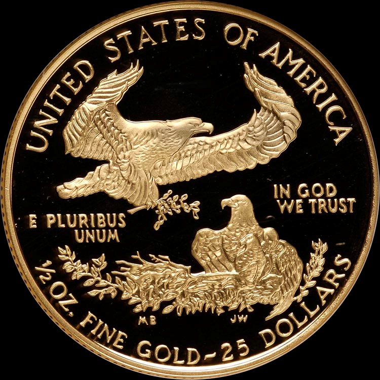 1998 W EAGLE G$25 PF | Coin Explorer | NGC