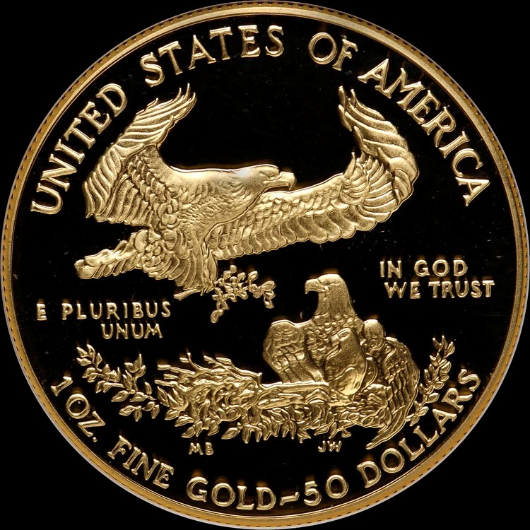 1987 W EAGLE G$50 PF | Coin Explorer | NGC