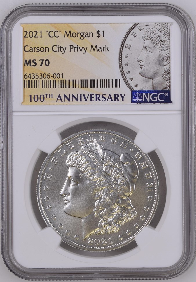 2021 'CC' Morgan Carson City Privy Mark $1 MS | Coin Explorer | NGC
