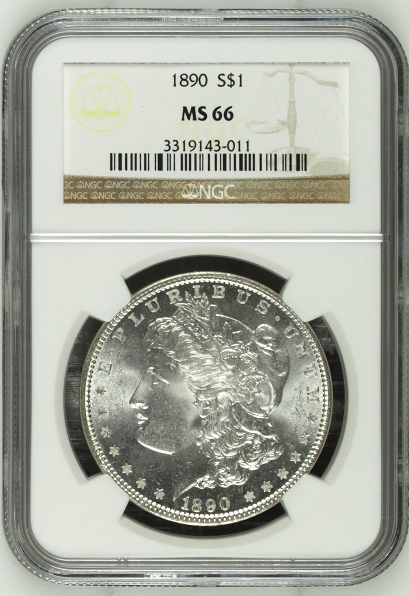 1890 $1 MS | Coin Explorer | NGC