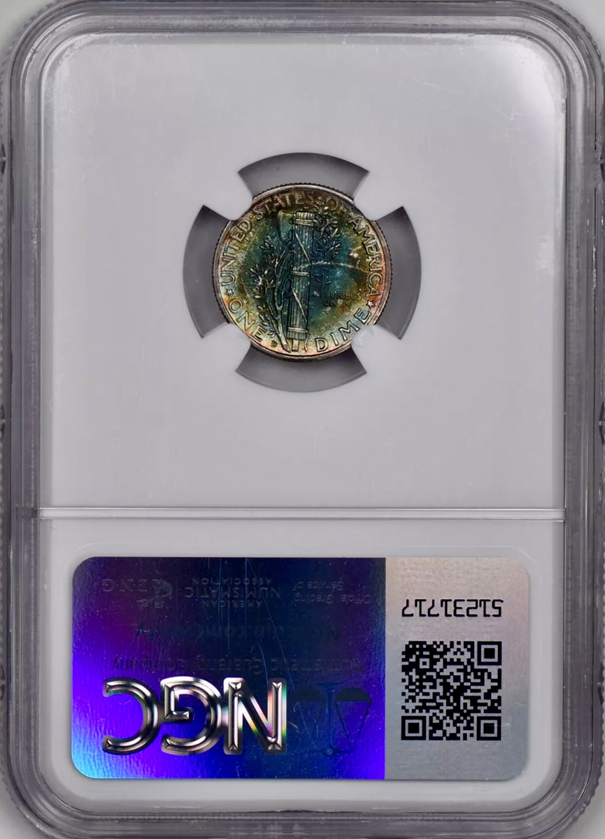1945 D 10C MS | Coin Explorer | NGC