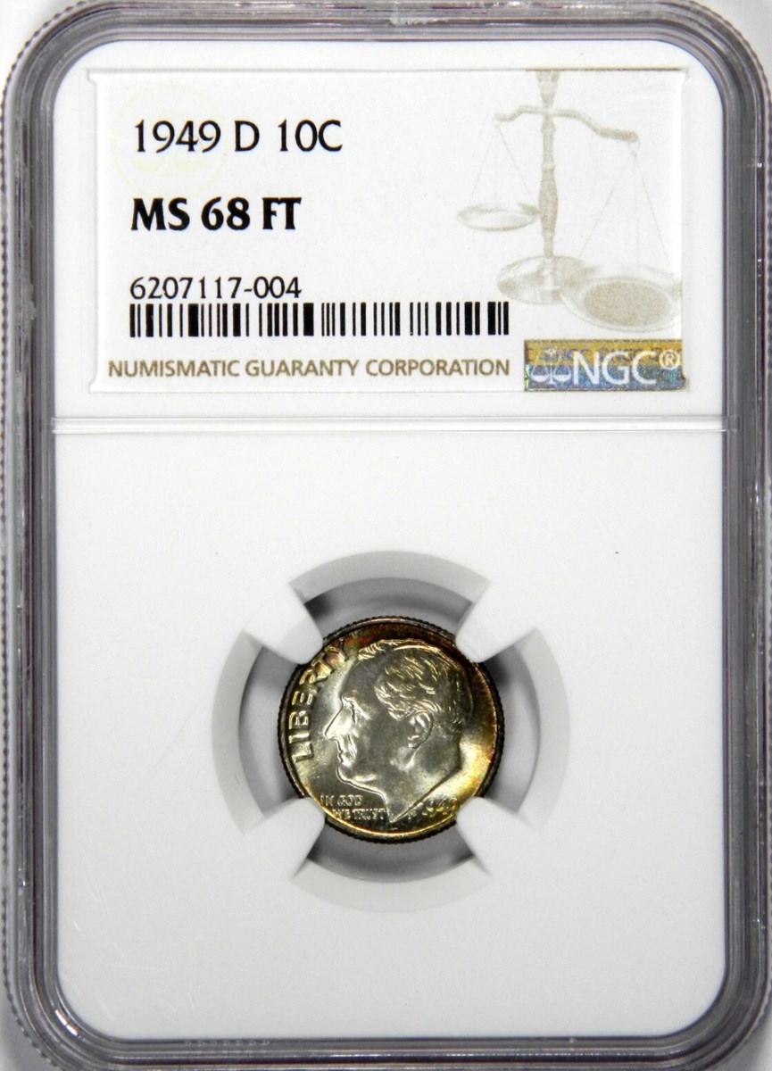1949 D 10C MS | Coin Explorer | NGC