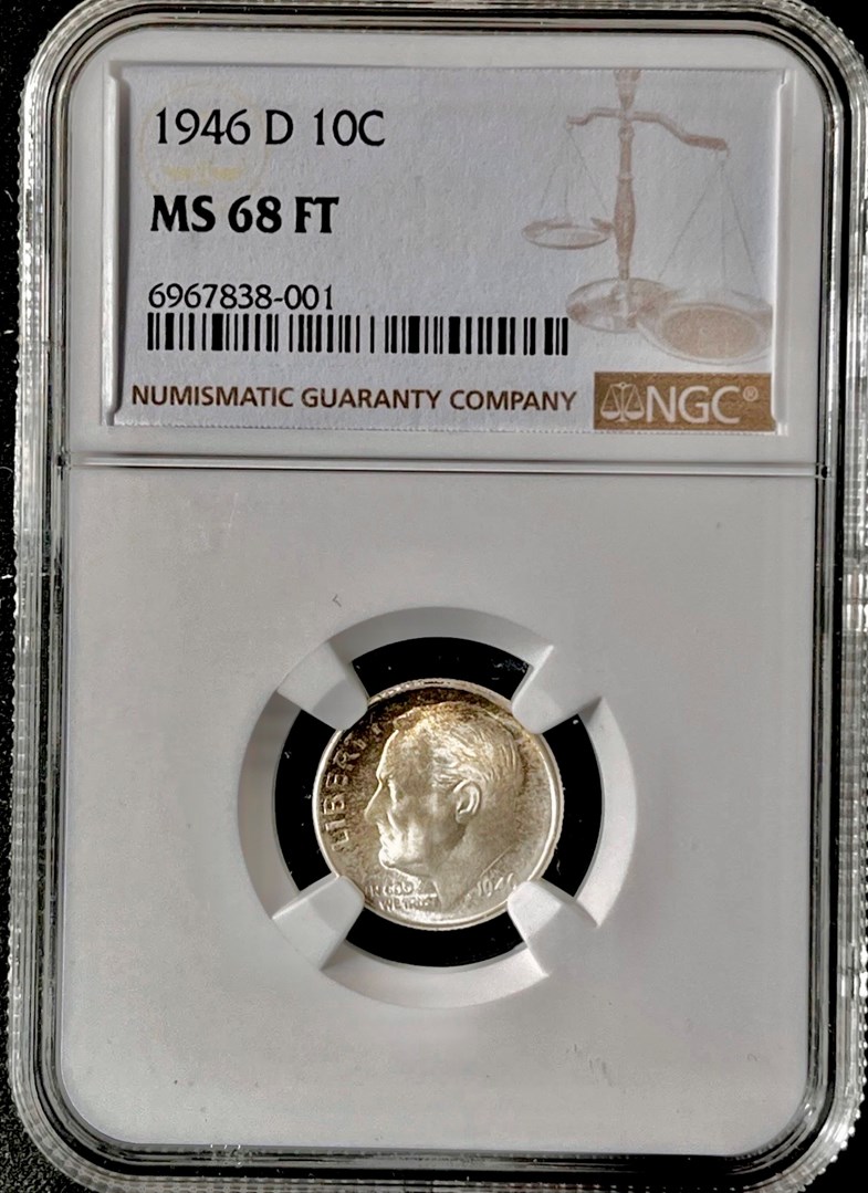 1946 D 10C MS | Coin Explorer | NGC