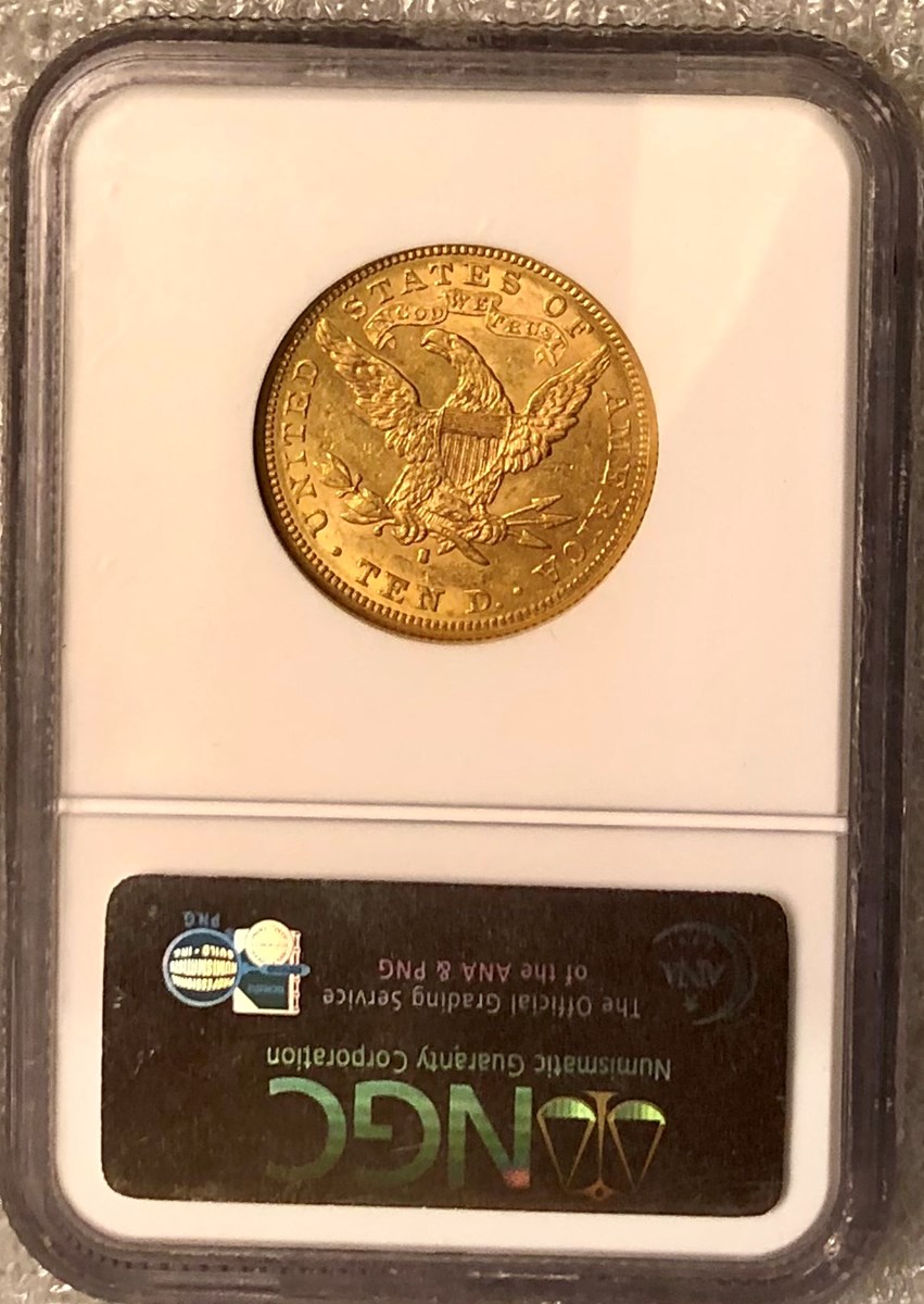 1896 S $10 MS | Coin Explorer | NGC