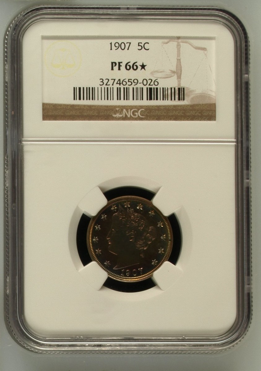 1907 5C PF | Coin Explorer | NGC