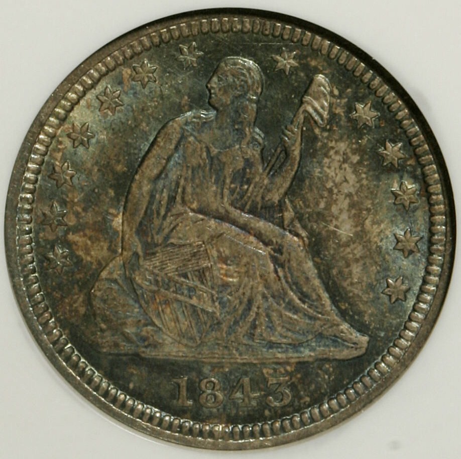 1843 25C MS | Coin Explorer | NGC