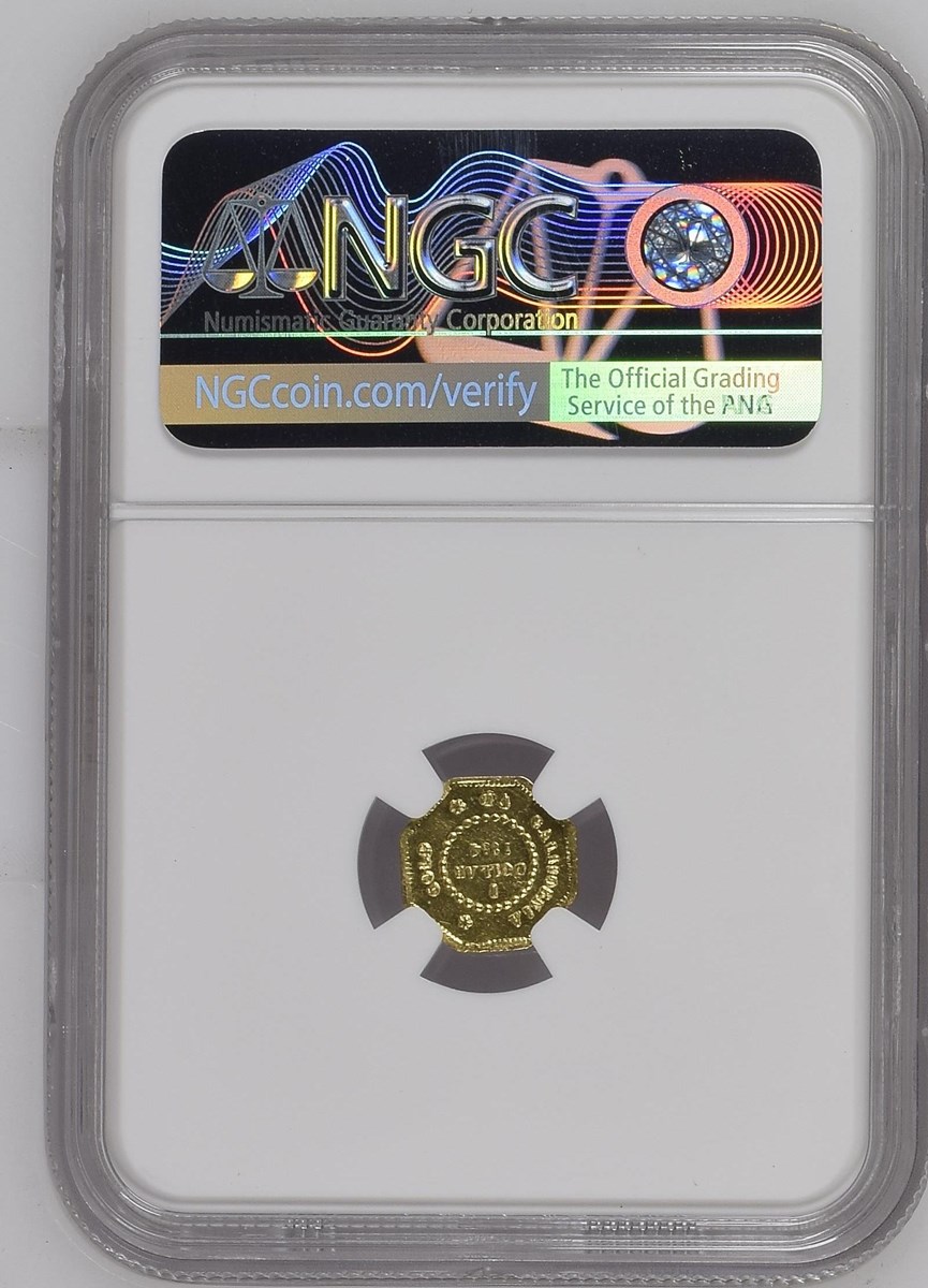 1854 OCTAG LIBERTY BG-508 G$1 MS | Coin Explorer | NGC