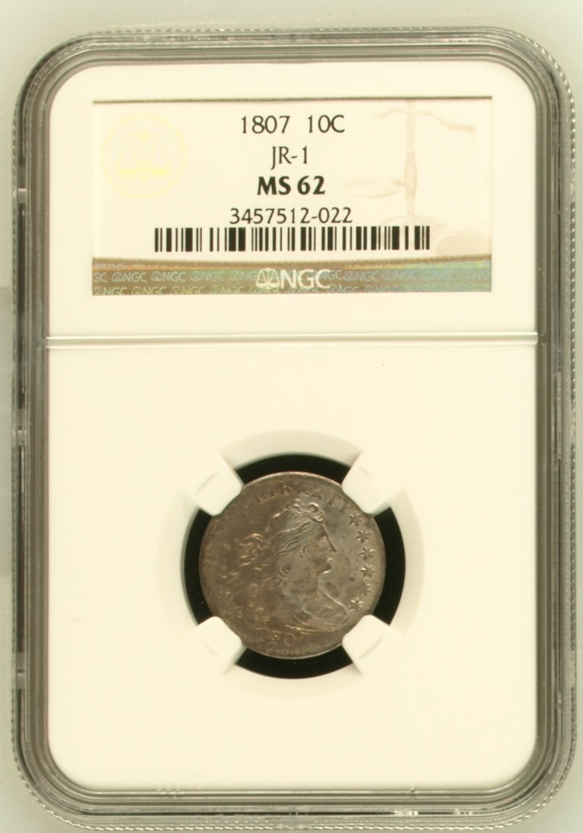 1807 JR-1 10C MS | Coin Explorer | NGC