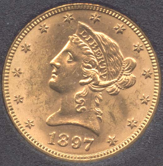 1897 $10 MS | Coin Explorer | NGC