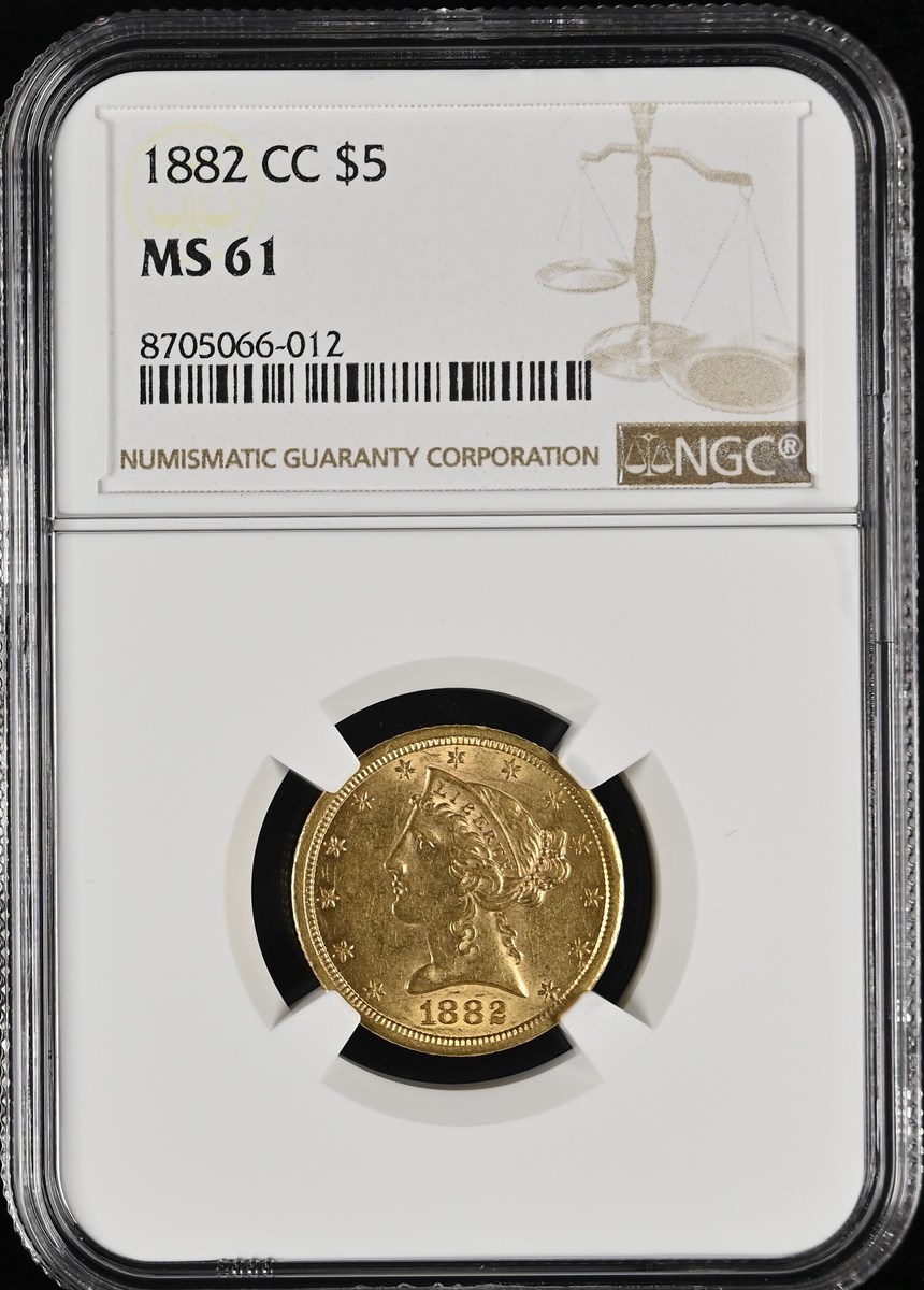 1882 CC $5 MS | Coin Explorer | NGC