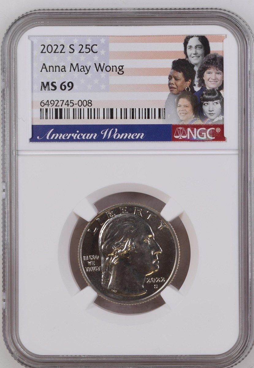2022 S Anna May Wong 25C MS | Coin Explorer | NGC