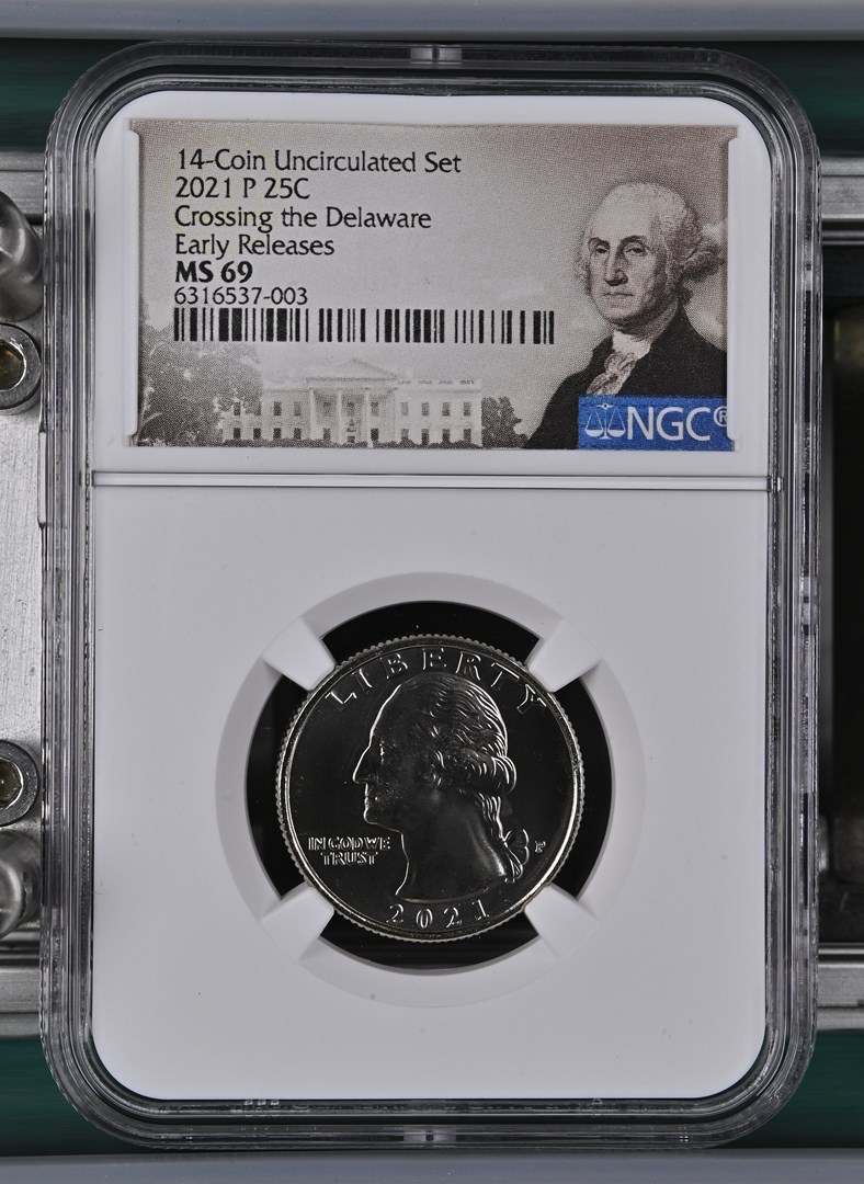 2021 P Crossing the Delaware 25C MS | Coin Explorer | NGC