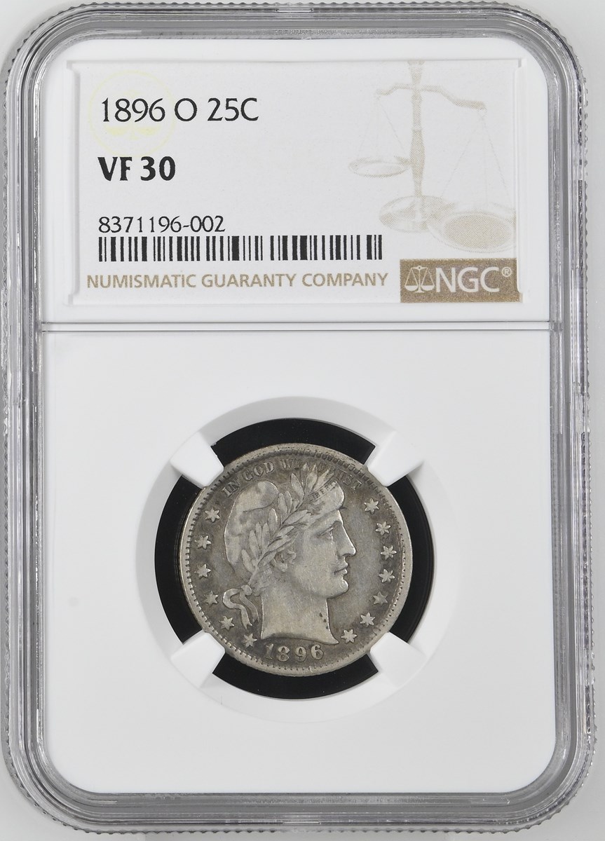 1896 O 25C MS | Coin Explorer | NGC