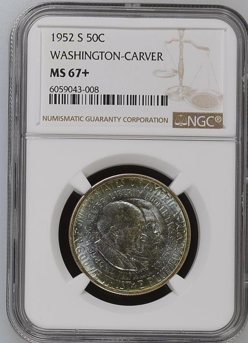 1952 S WASHINGTON-CARVER 50C MS | Coin Explorer | NGC