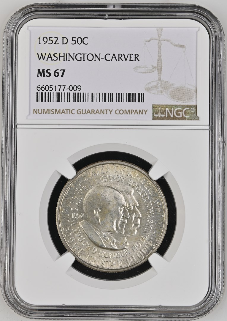 1952 D WASHINGTON-CARVER 50C MS | Coin Explorer | NGC