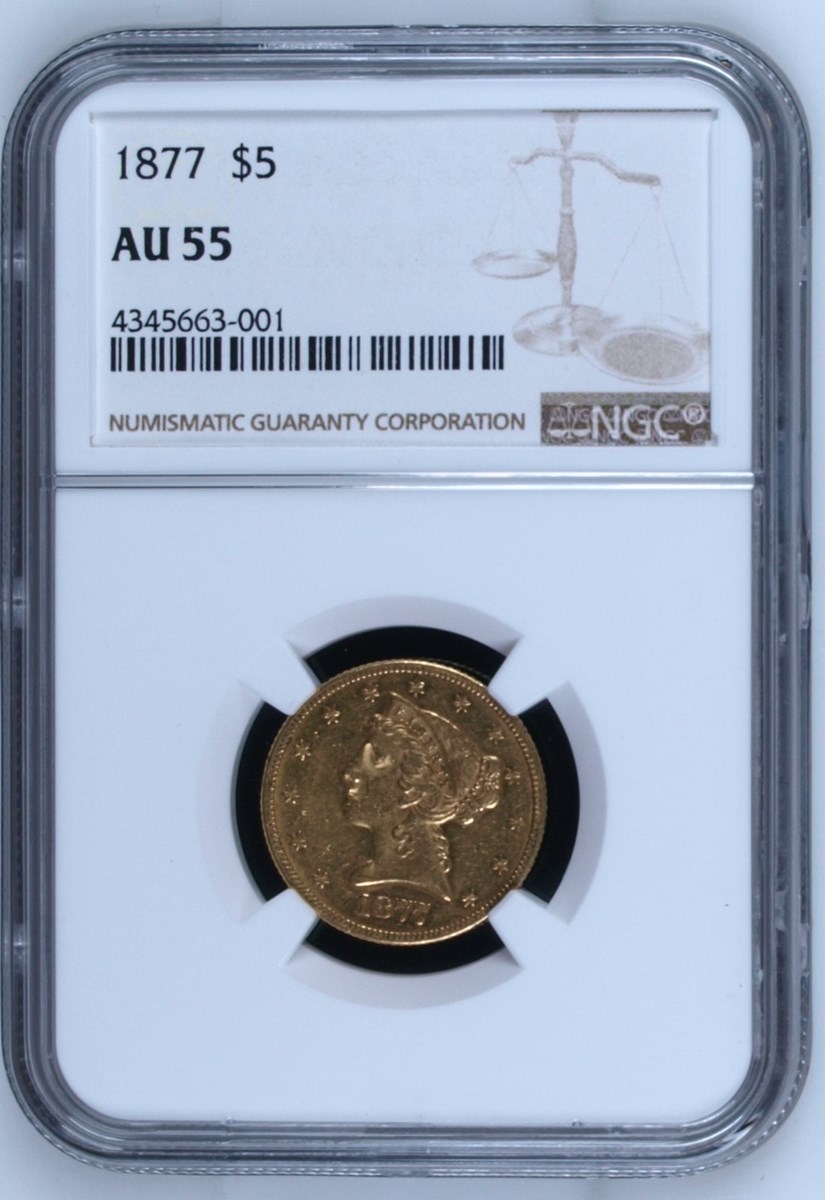 1877 $5 MS | Coin Explorer | NGC