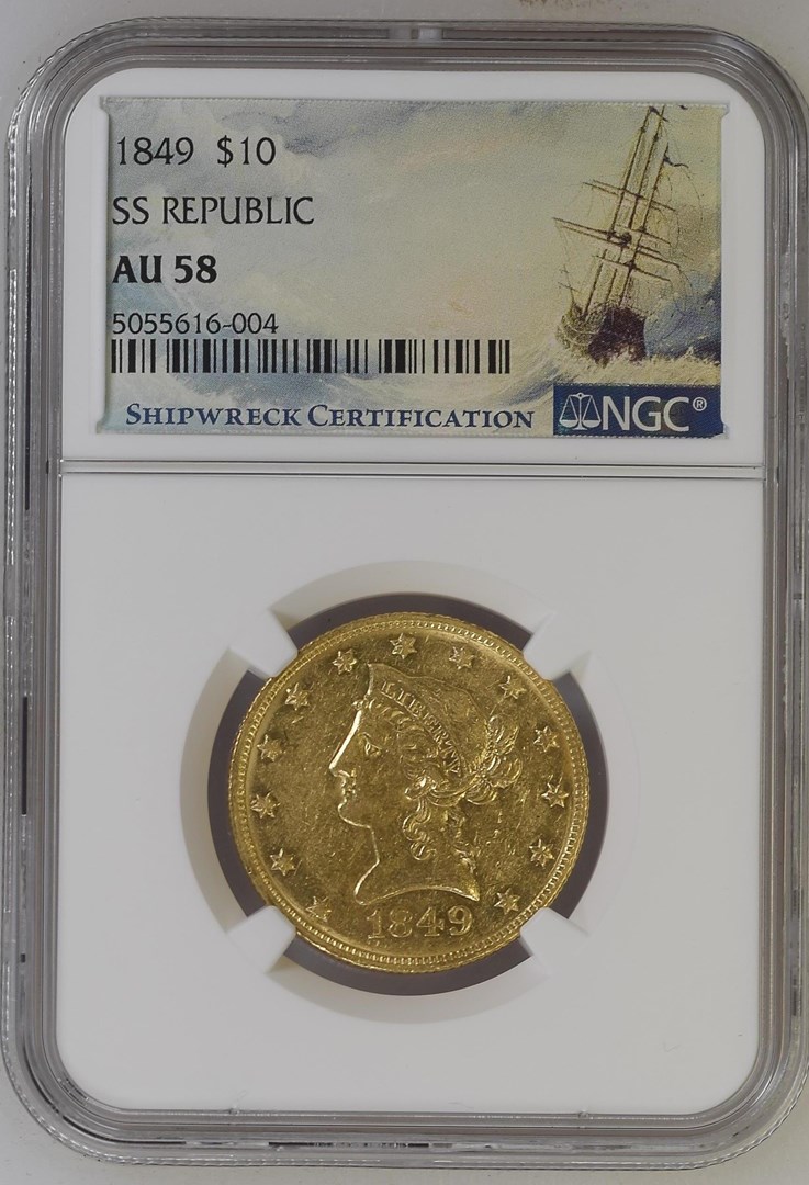 1849 $10 MS | Coin Explorer | NGC